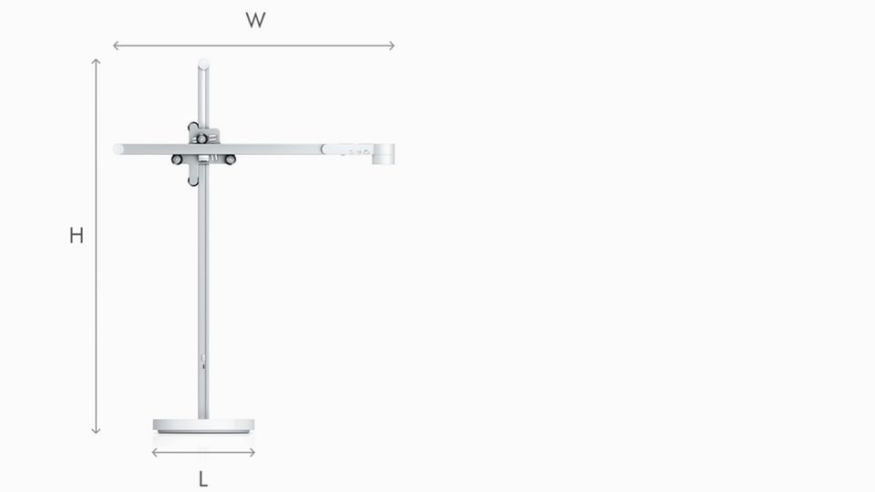 Dyson Lightcycle Desk set fra siden