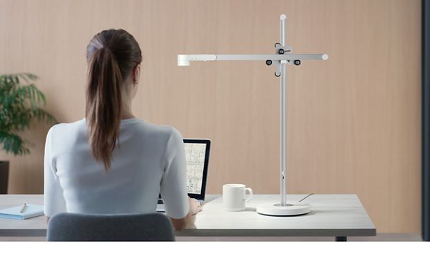 Dyson Lightcycle task light on a desk