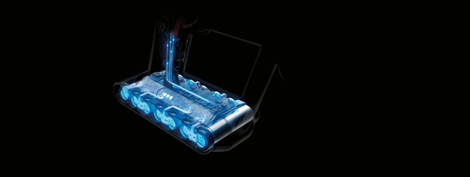 Doorsnede accu Dyson Cyclone V10 stofzuiger