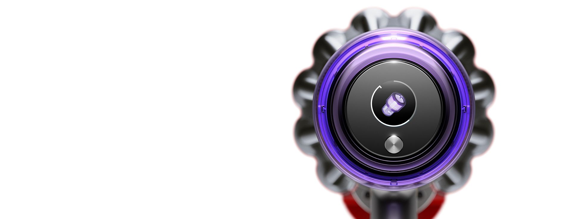 Écran de l'aspirateur Dyson V11 affichant des alertes de maintenance