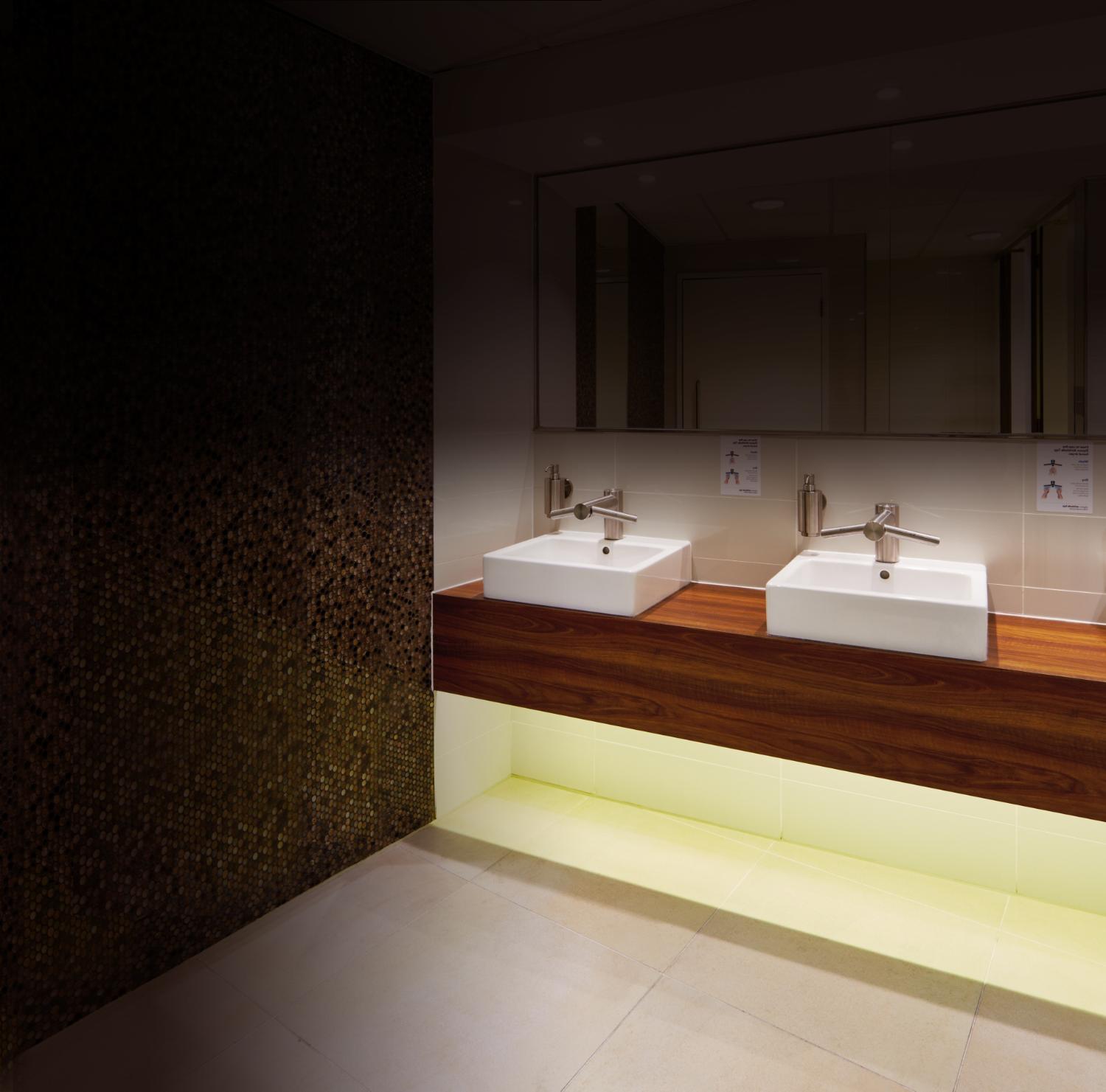 Dyson Airblade Tap hand dryers in bathroom