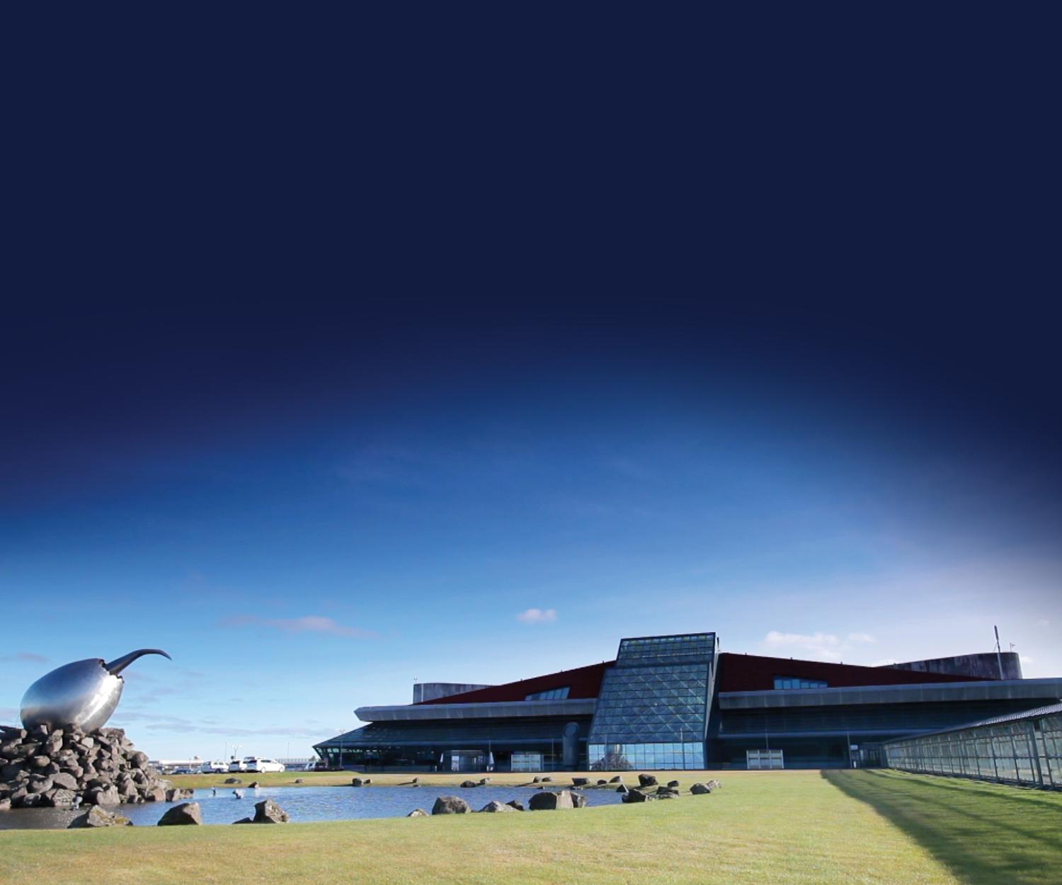 Shot of exterior of Keflavik Airport