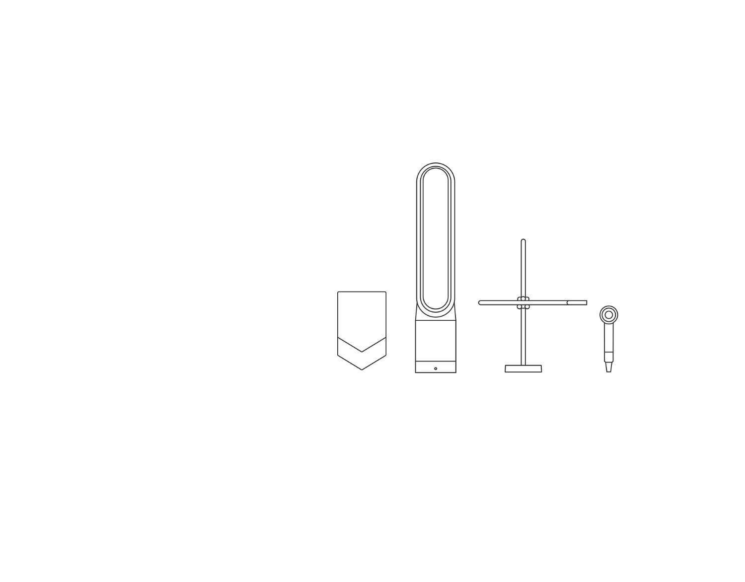 Diagram of Dyson Professional machines