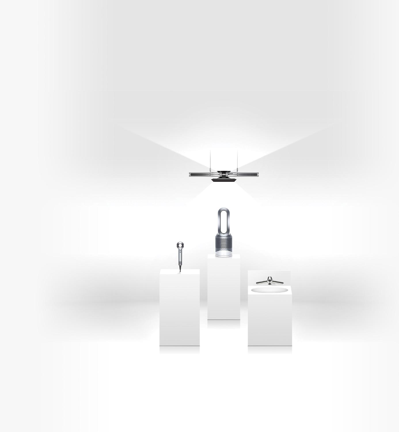 Dyson lighting over a range of Dyson products