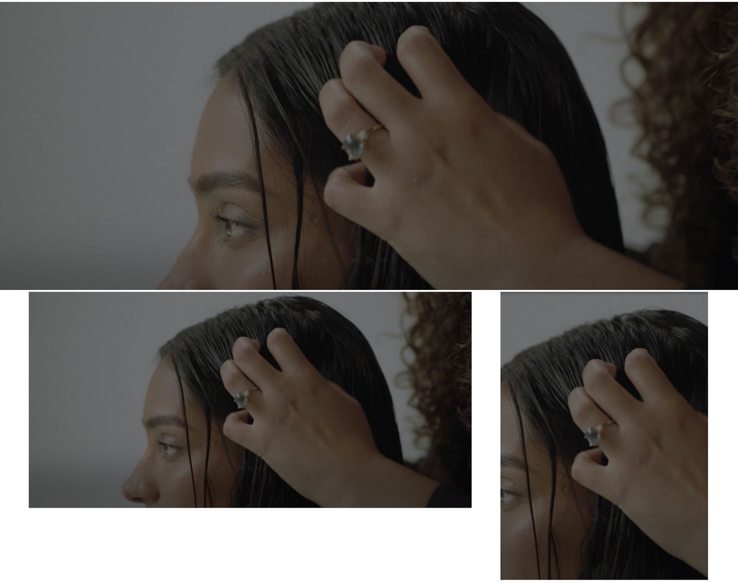 A stylist using the Dyson Supersonic r Professional hair dryer in Bright copper.