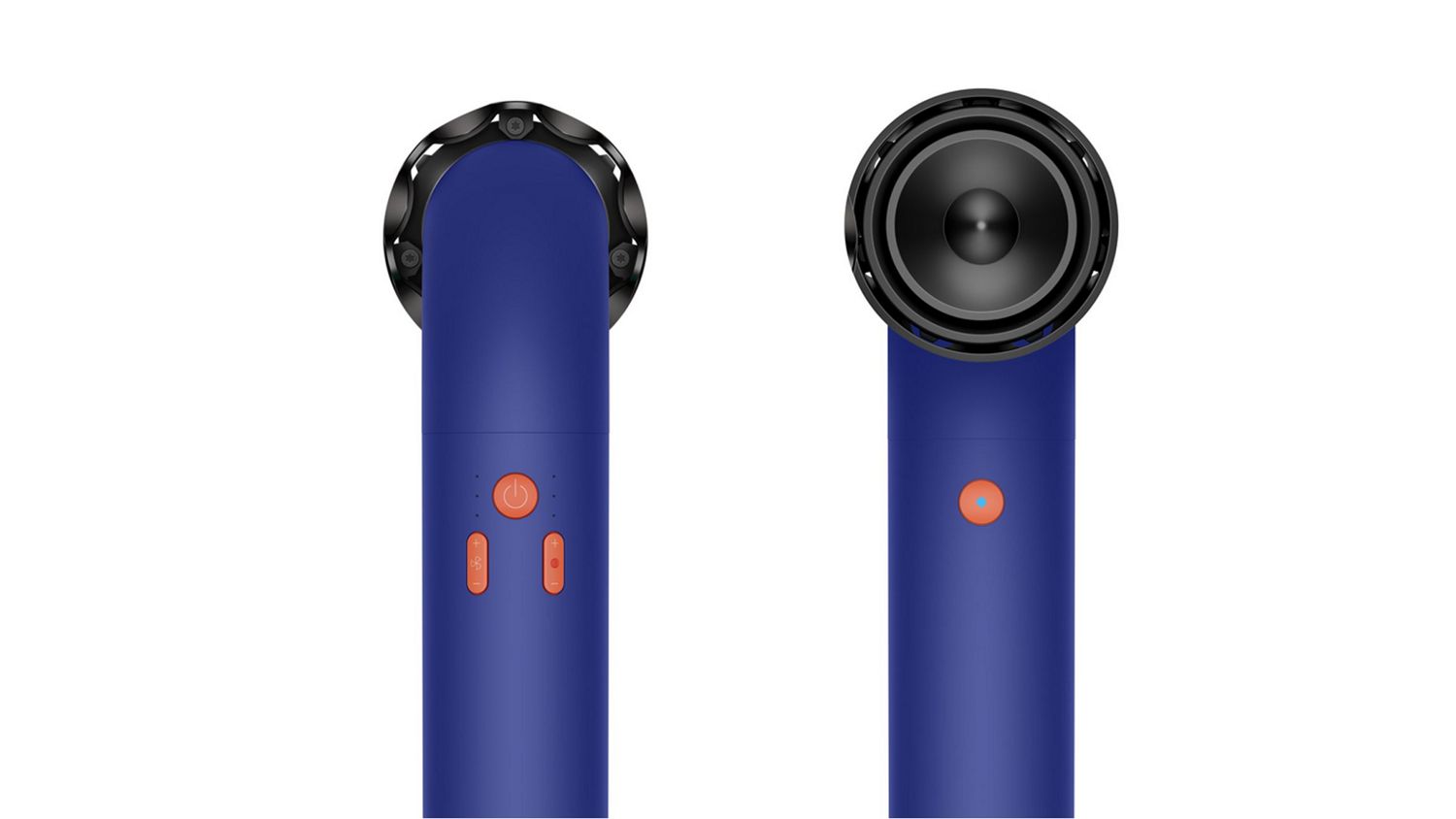 Dyson Supersonic r Professional hair dryer front and back view.