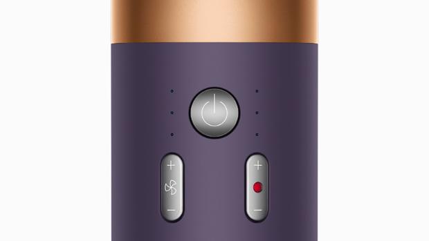 The air and temperature controls on the Dyson Supersonic r Professional hair dryer.