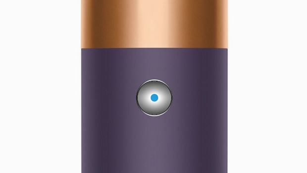 The cold shot button on the Dyson Supersonic r Professional hair dryer.