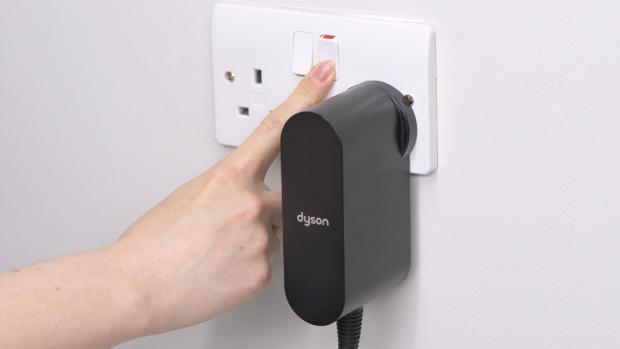 The plug for the Dyson Supersonic r Professional hair dryer.