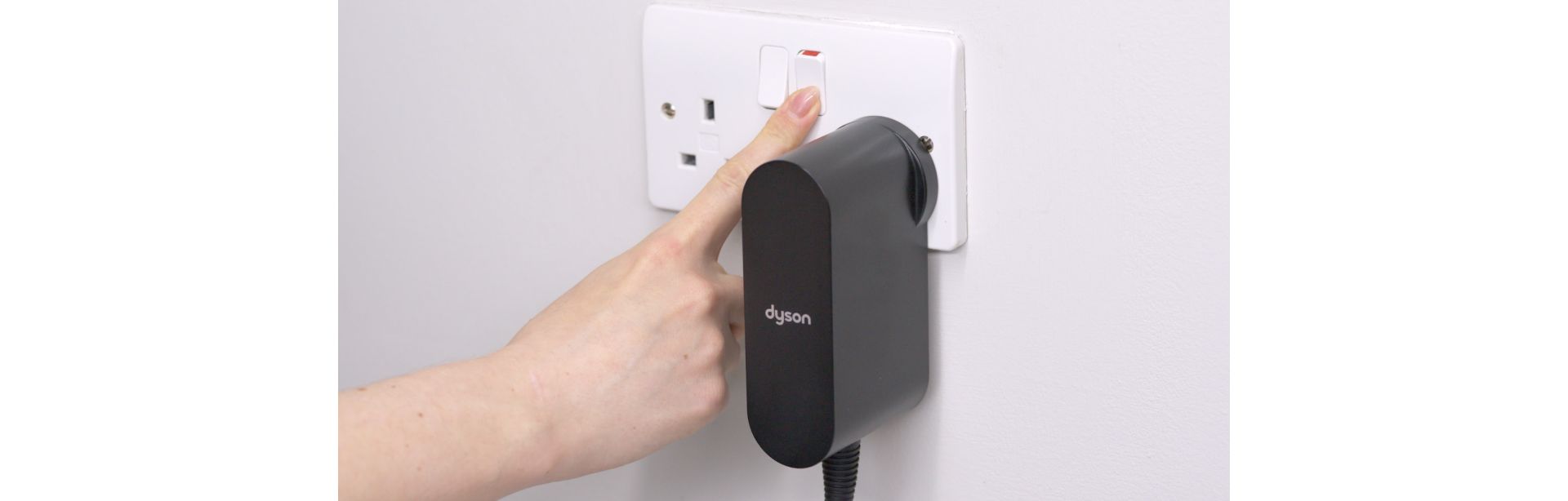 The plug for the Dyson Supersonic r Professional hair dryer.