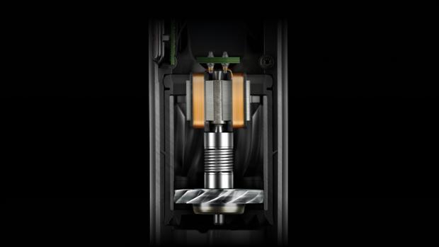 A cutout of the Dyson Supersonic r Professional hair dryer motor.