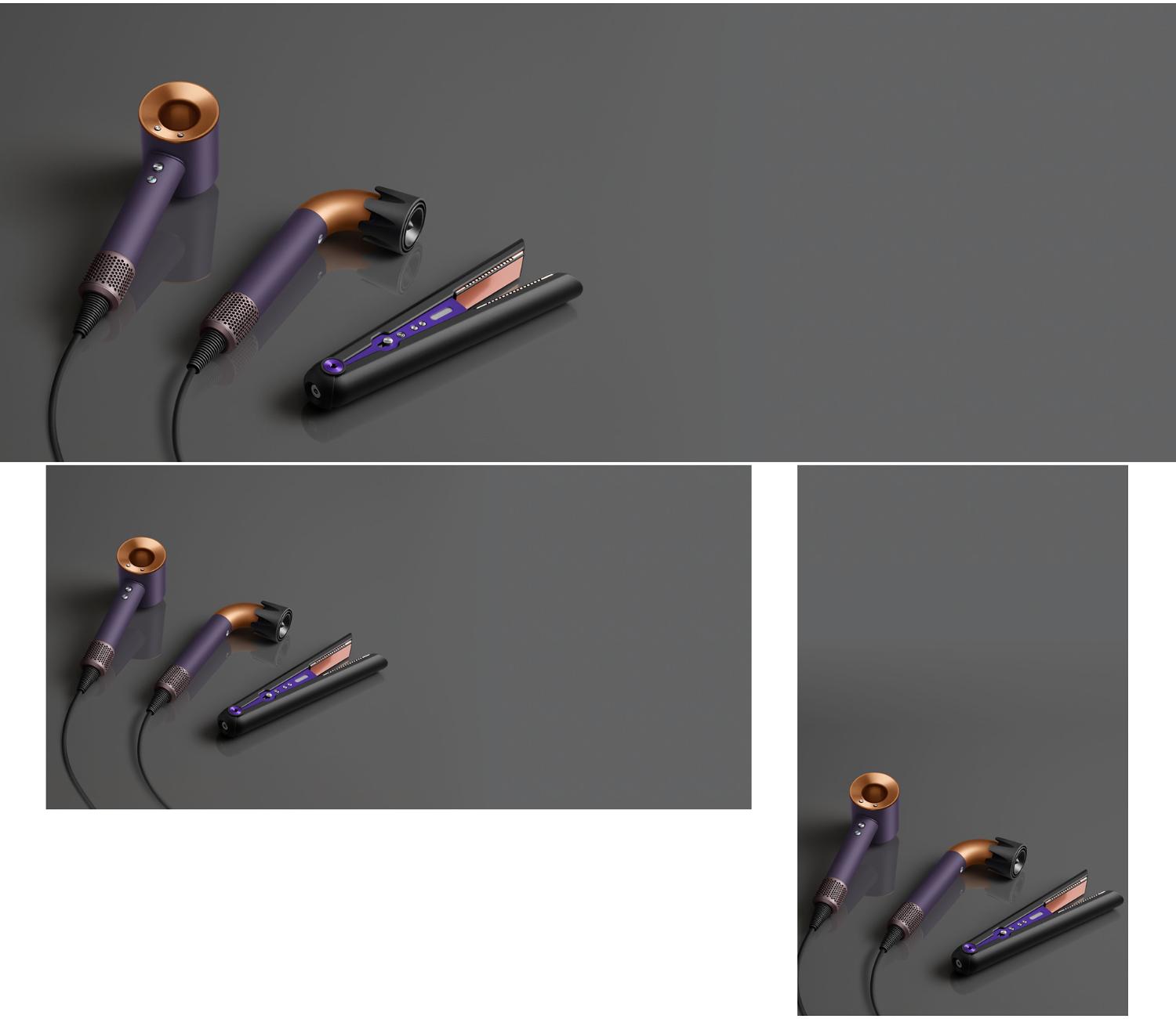 The Dyson Professional hair care range.