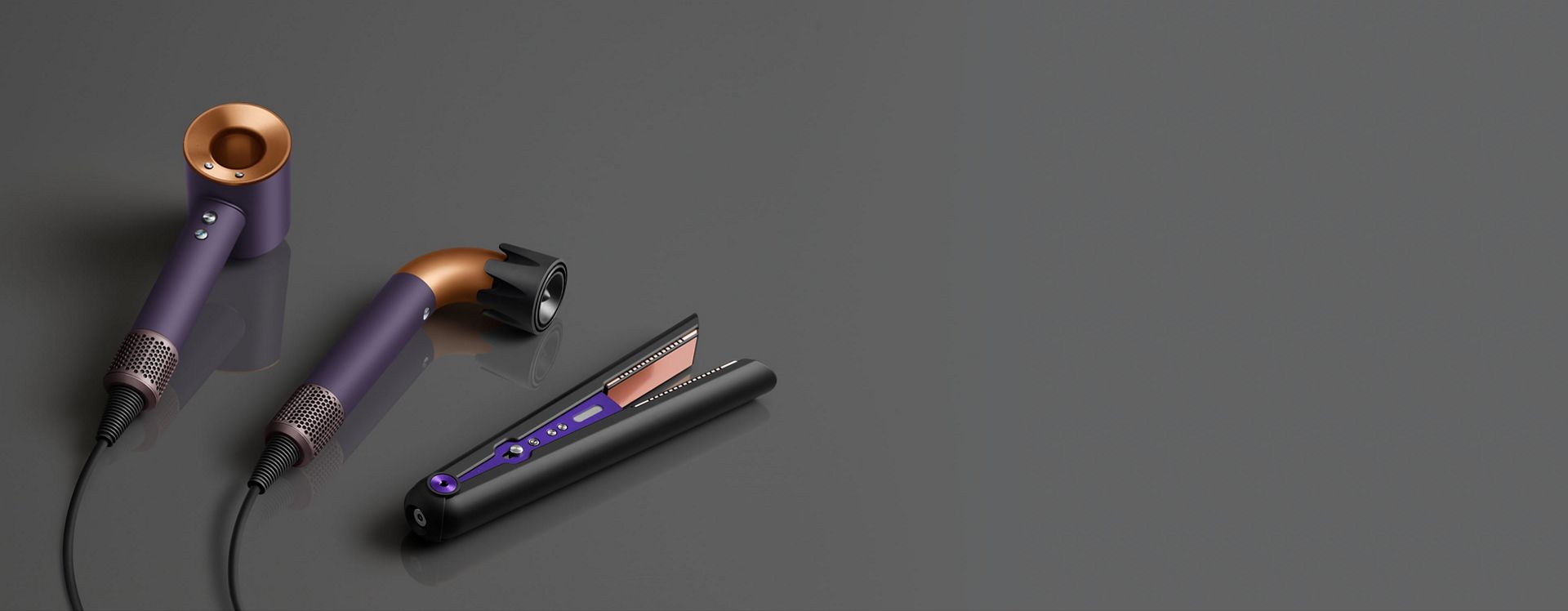 The Dyson hair care professional range.