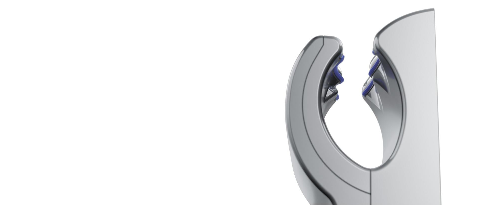 Side view of the Dyson Airblade dB hand dryer.