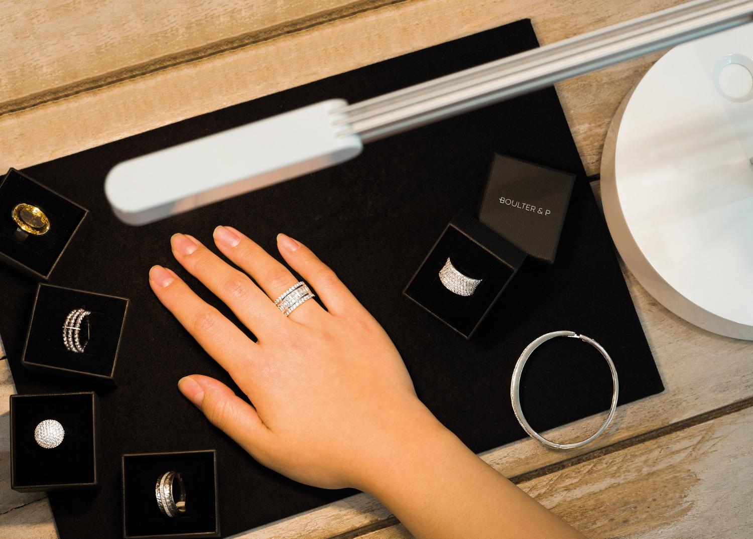 Boulter & P jewellery under Dyson LED