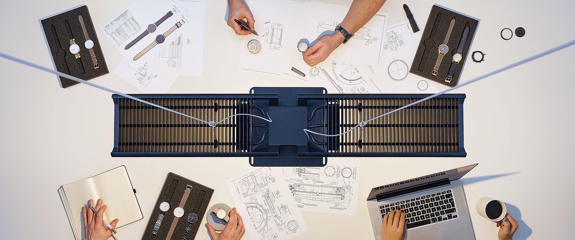 Watches and sketches under Dyson Cu-Beam lighting
