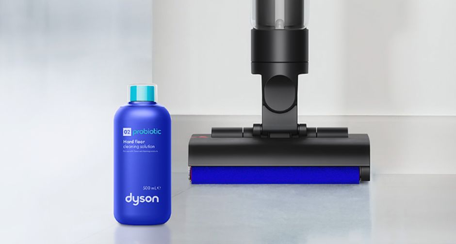 Dyson Probiotic 02  et le Dyson wash G1 à côté sur un fond blanc
