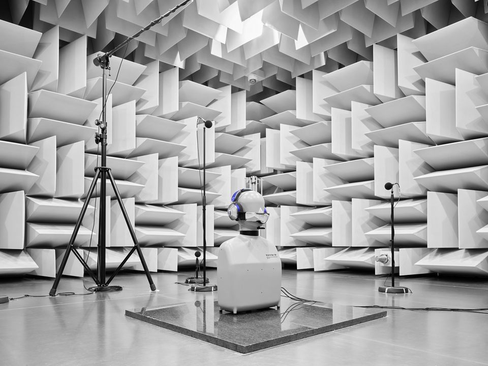 Audio testing equipment in laboratory
