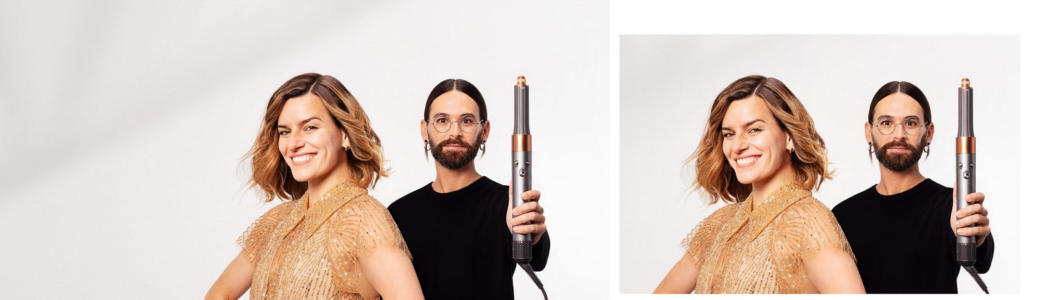 L'ambassadeur Dyson avec une danseuse du programme Danse avec les Stars