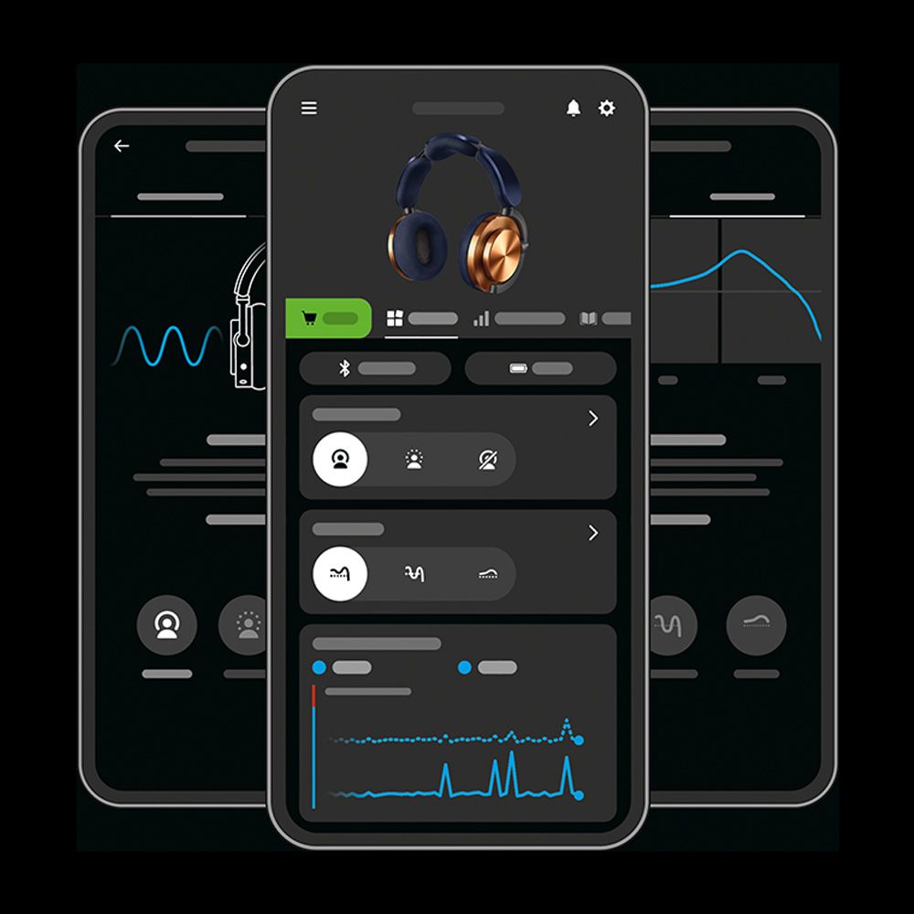 L’application MyDyson utilisée pour contrôler les modes EC et ANC du casque OnTrac.