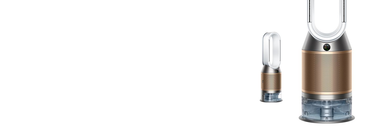 A room being purified and warmed by the Dyson Purifier Hot & Cool fan 