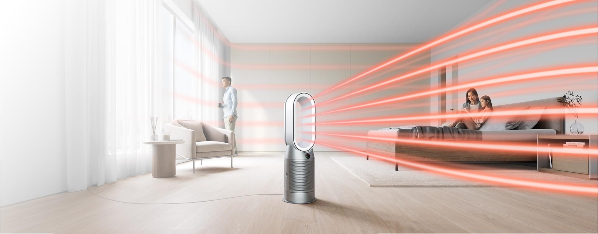 Dyson purifier hot + cool formaldehyde heating the whole room