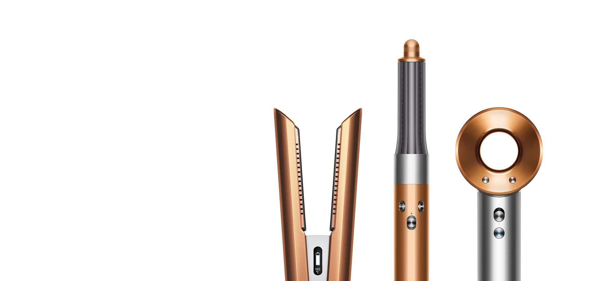 Dyson Corrale straightener, Dyson Airwrap multi-styler and Dyson Supersonic hair dryer