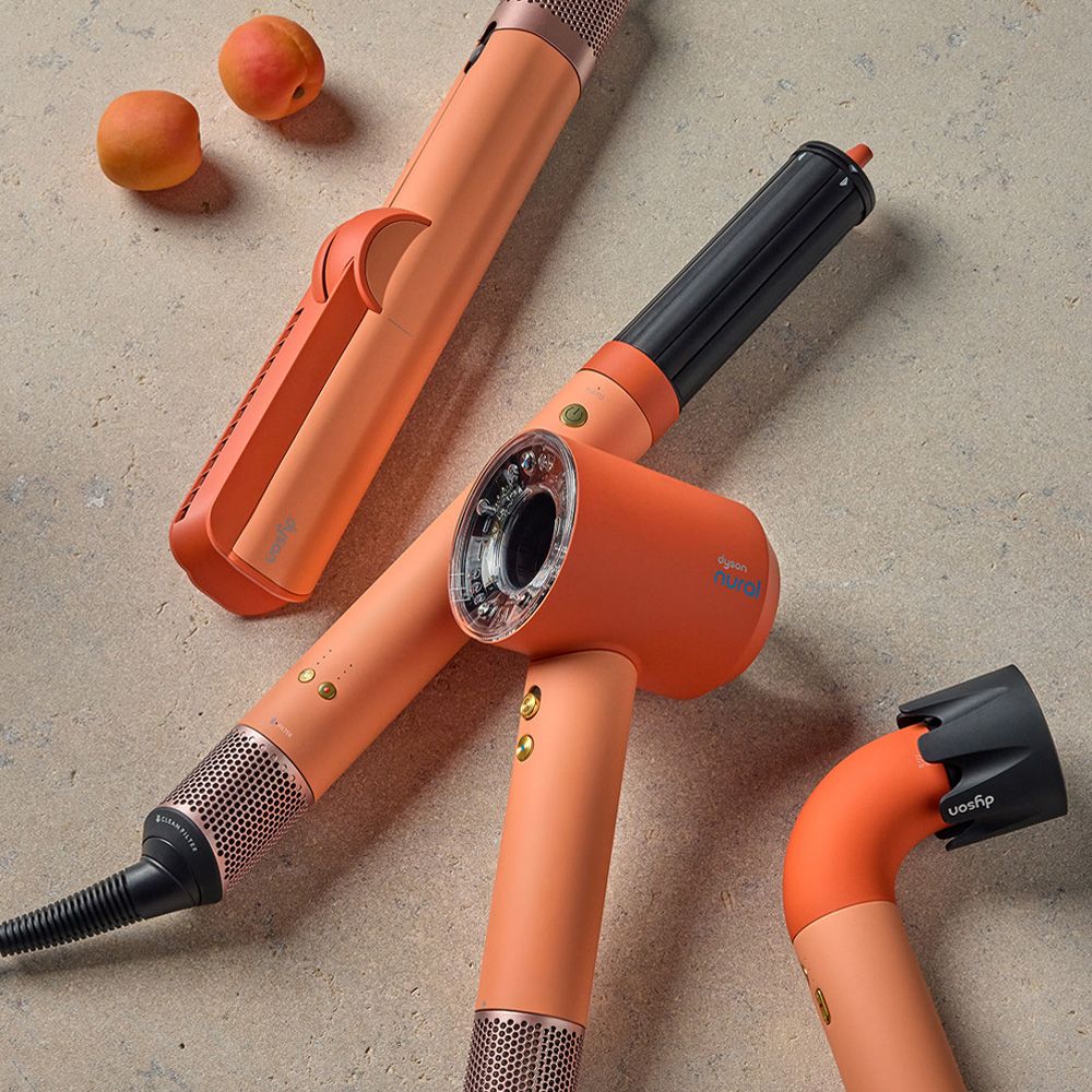 Hair care range in Ceramic apricot and Topaz