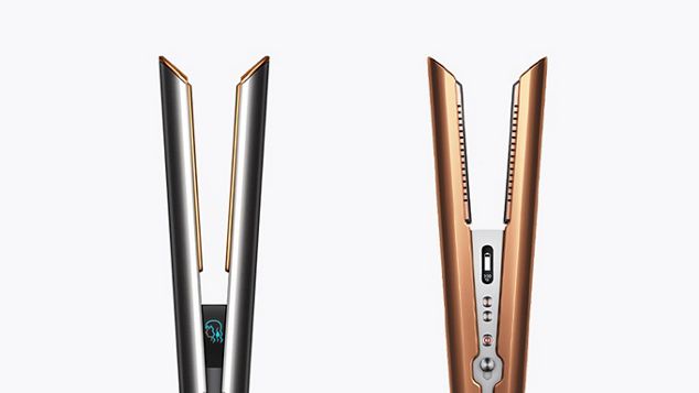A range of Dyson straighteners.