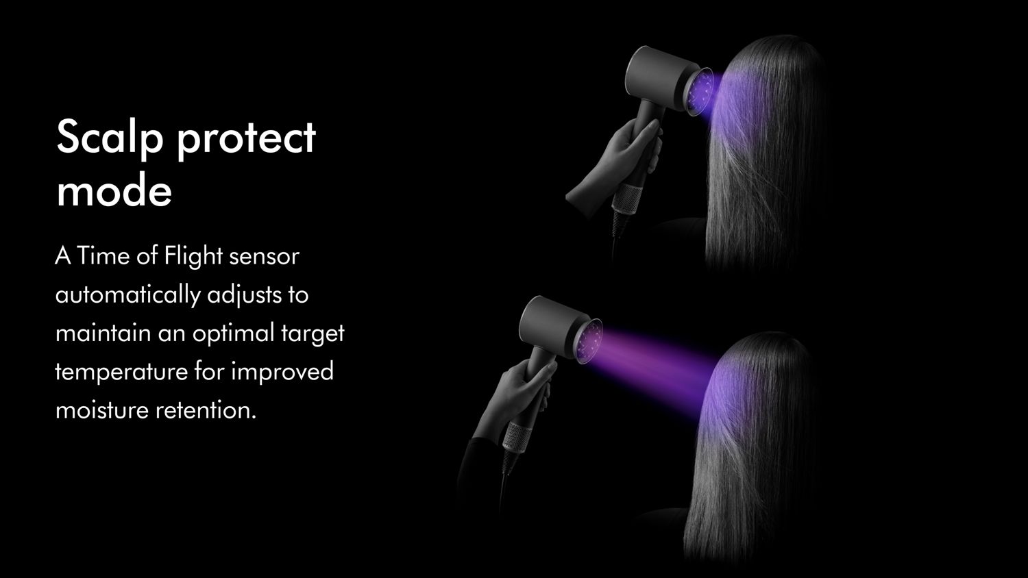 The Dyson Supersonic Nural hair dryer measures the distance from the scalp and adjusts temperature.