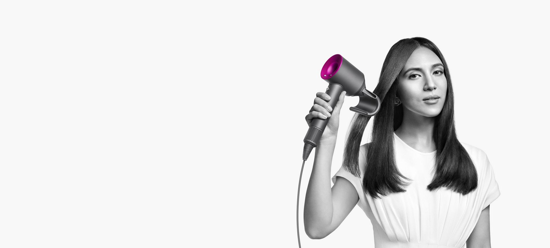 Dyson hair dryer with Flyaway attachment