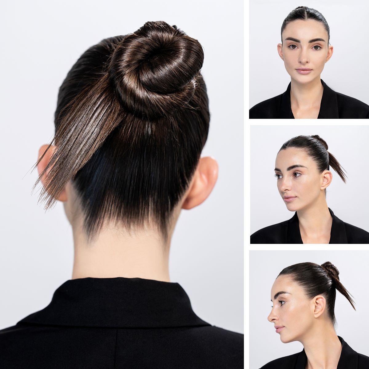 model with finish styling look