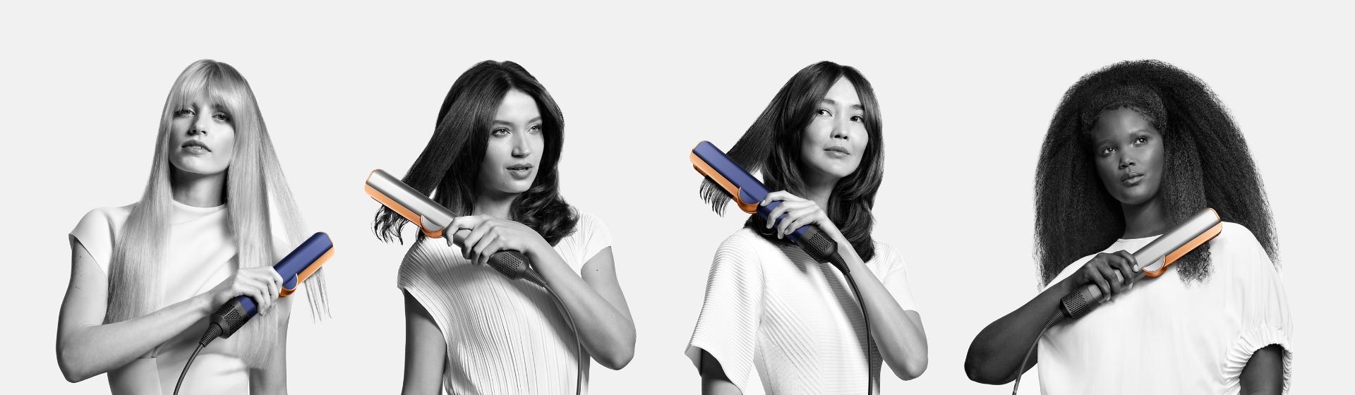 Models holding Dyson Airstrait Straightener