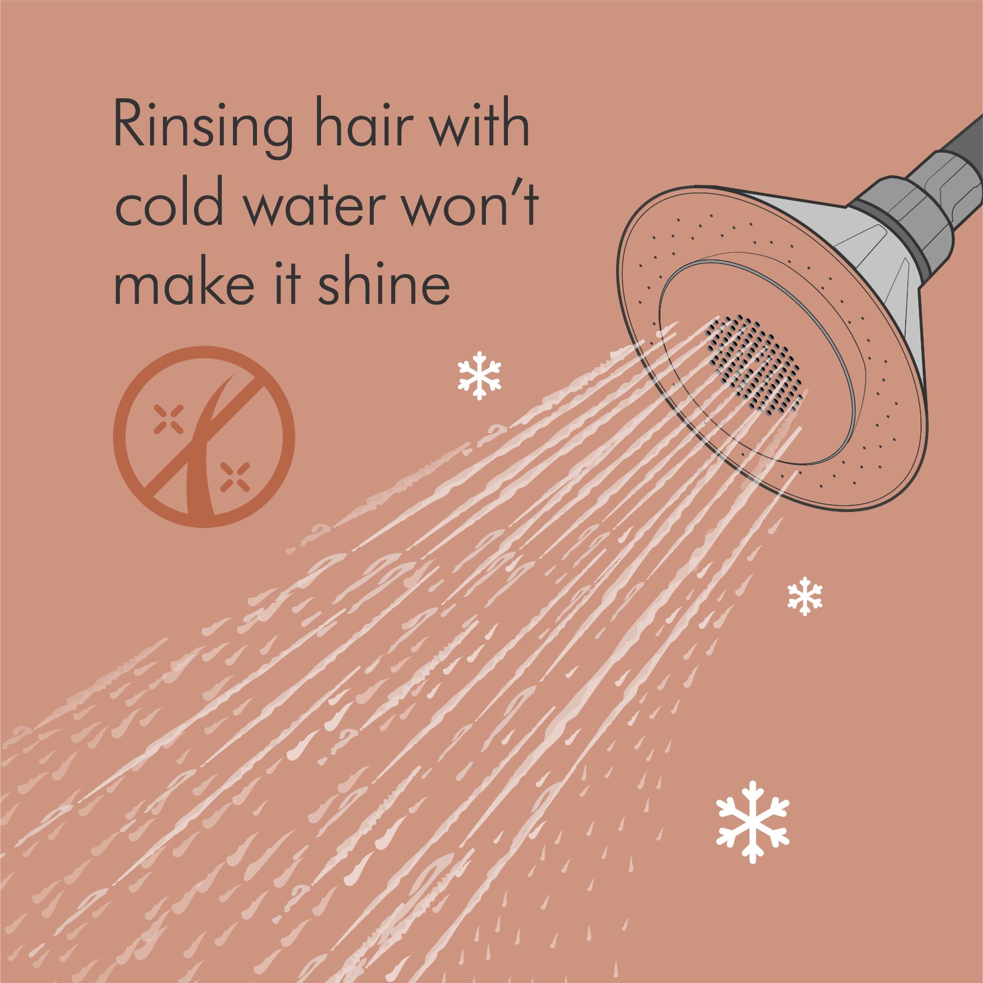 Rinsing with cold water