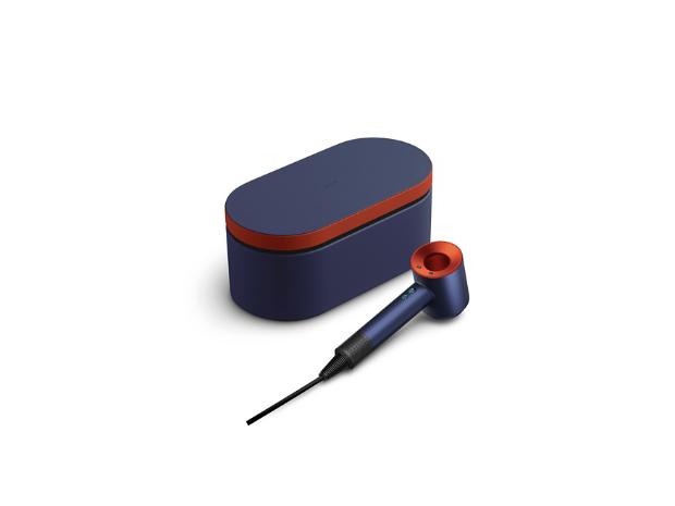 Dyson Supersonic in Prussian Blue Topaz Orange and Turquoise