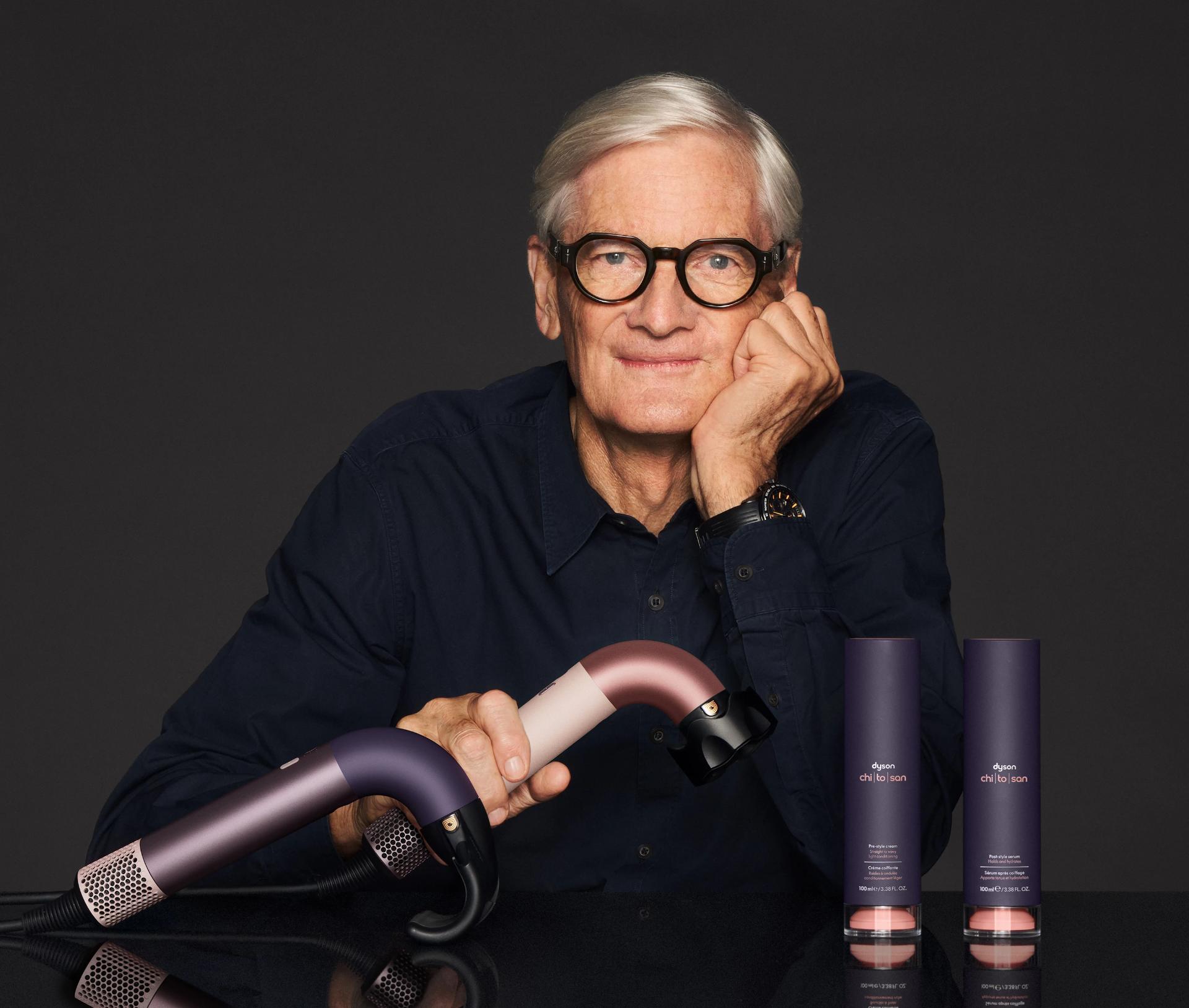 James Dyson with the Dyson Supersonic Nural