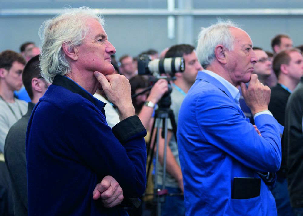 Sir James Dyson and Chris Wilkinson