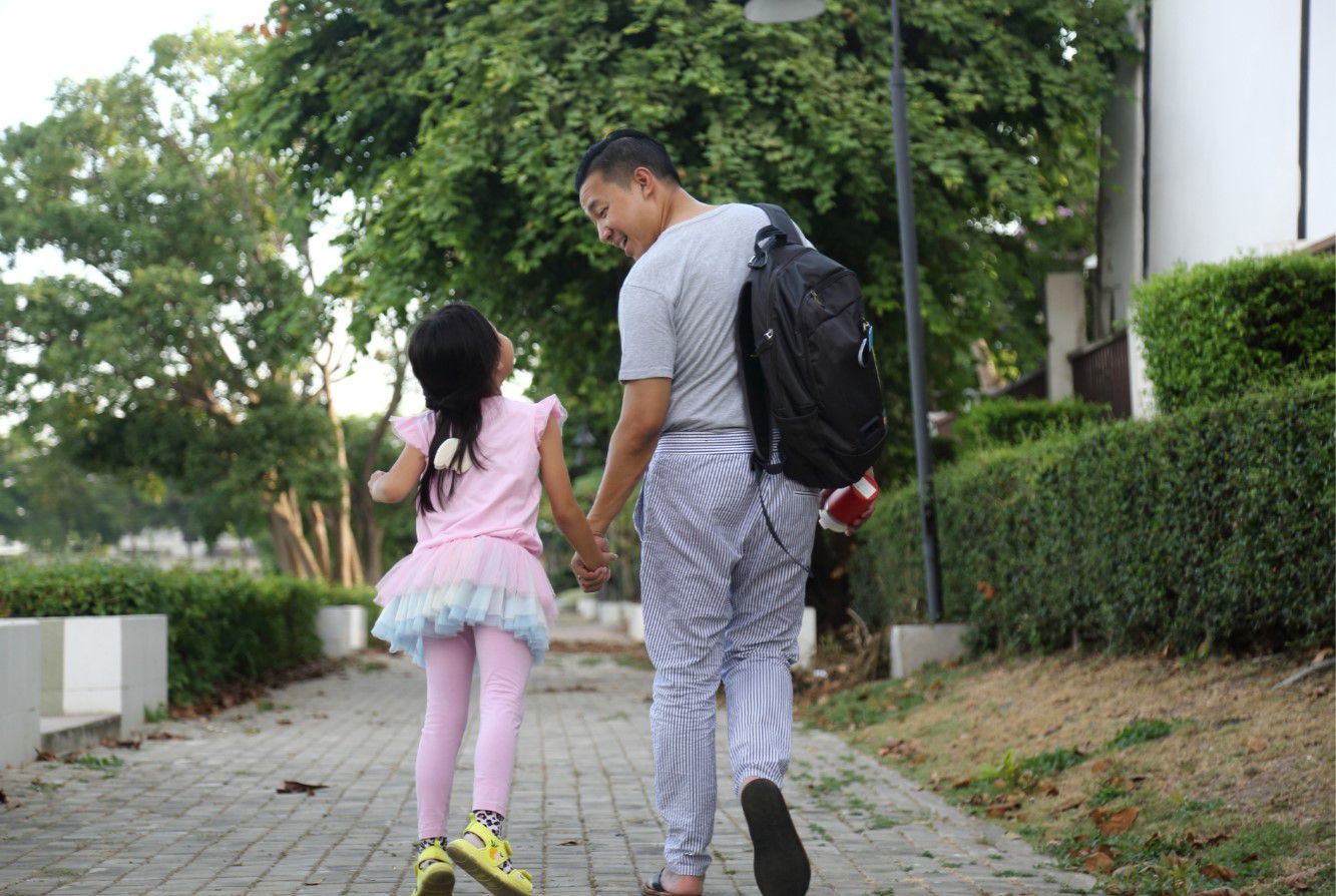 Dyson air quality backpack being used in Thailand