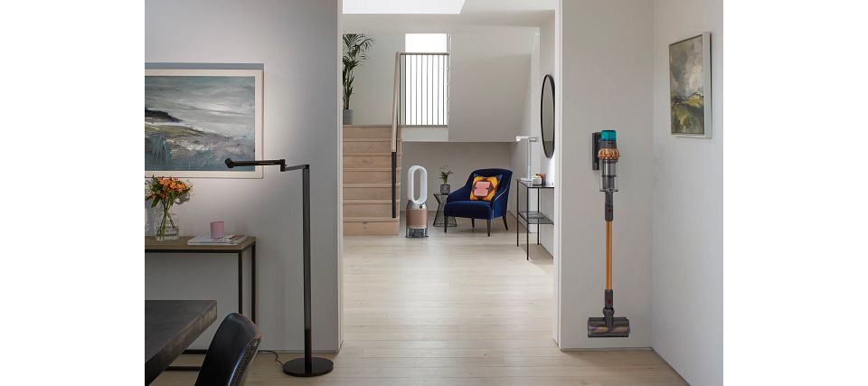 Dyson products in living room 