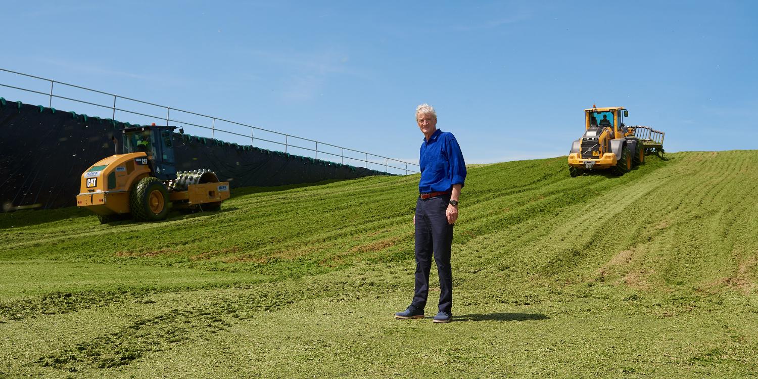 James Dyson on the farm