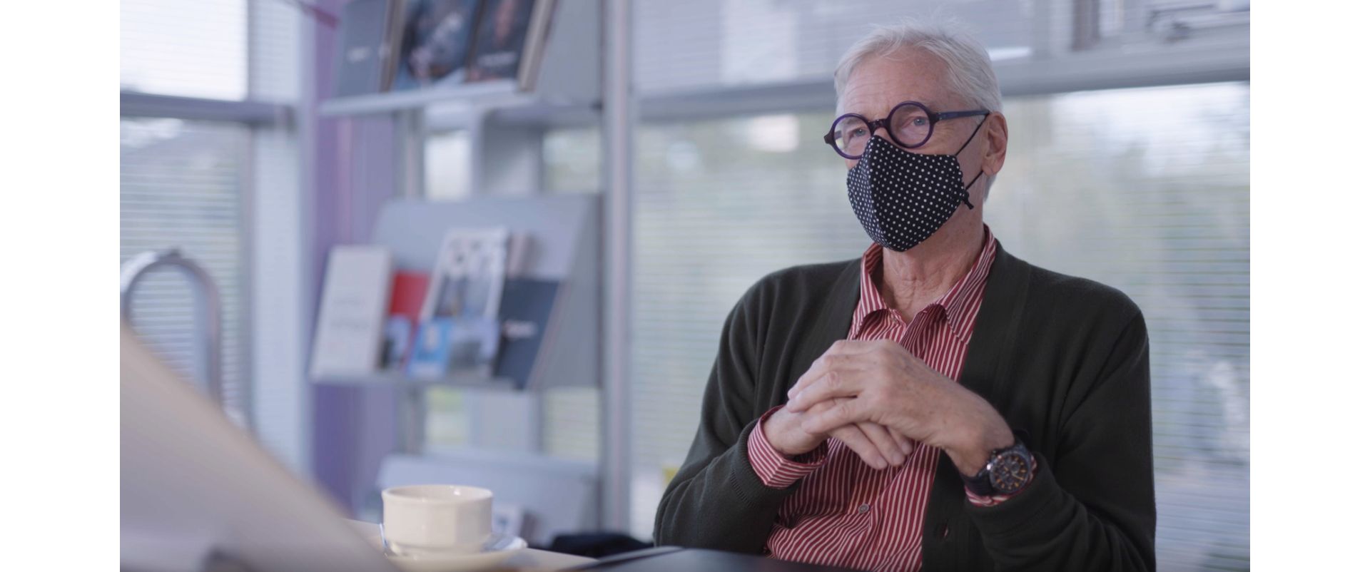 James Dyson in the office