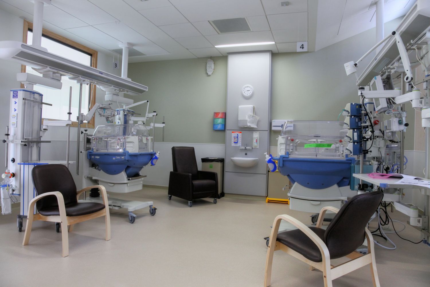 Inside the Dyson Centre for Neonatal Care.