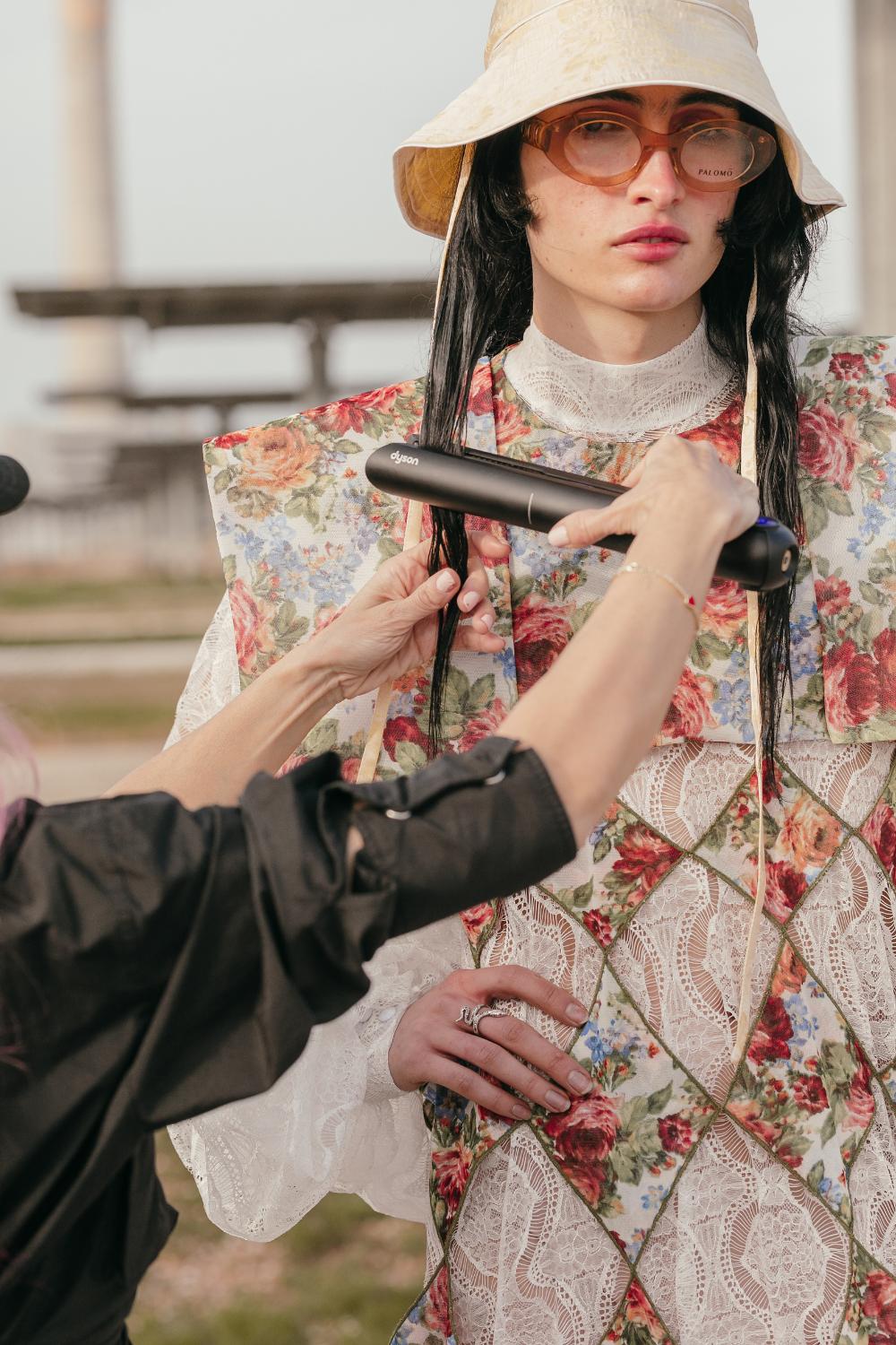 Dyson Coralle styling a model