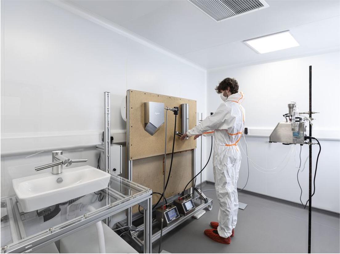 Dyson Engineer in a lab.