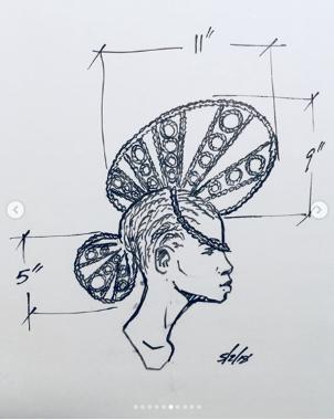 A sketch from Dyson Ambassador Jawara Wauchope.