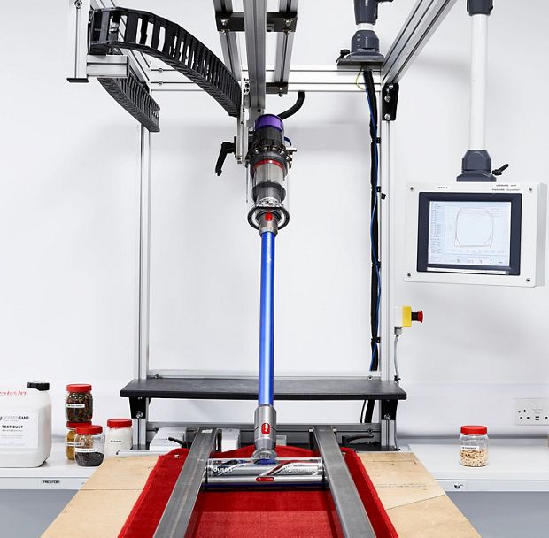 vacuum carpet clean test