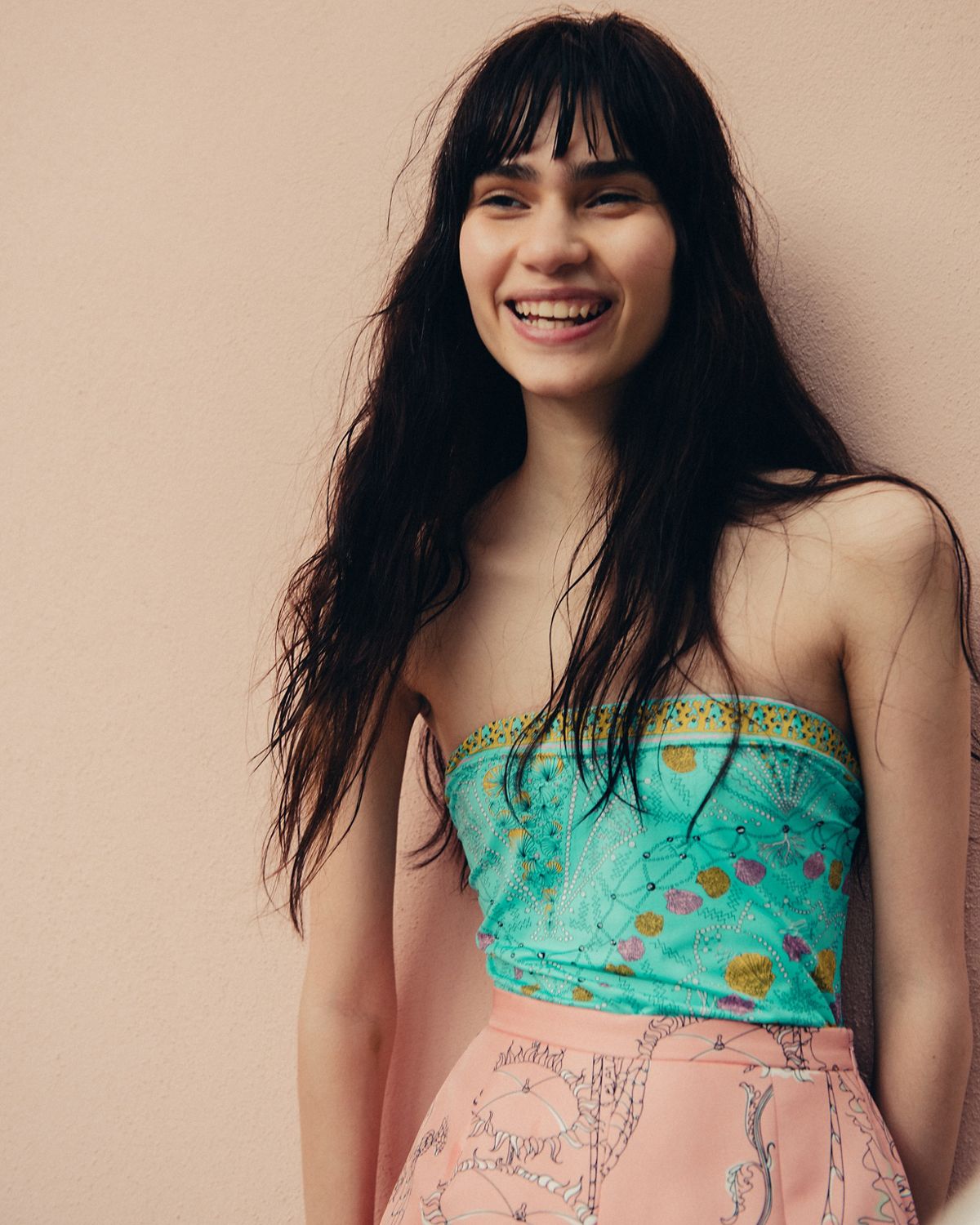 The Dyson Corrale straightener being used at Milan Fashion Week.