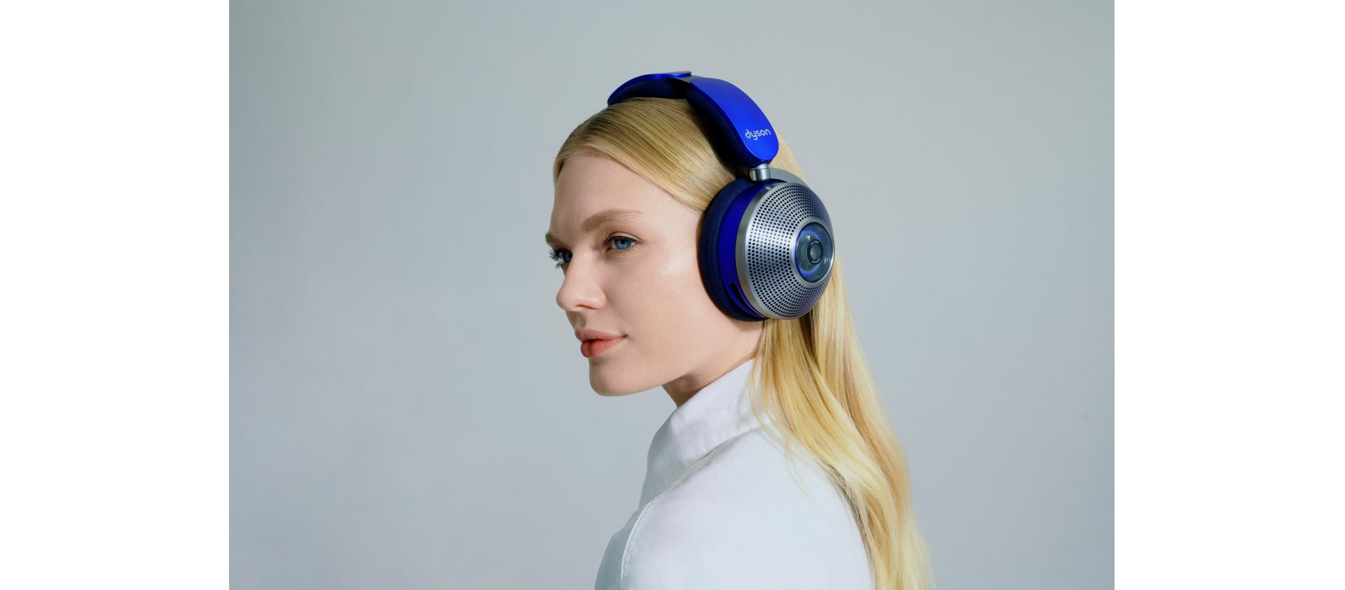 Woman wearing Dyson Zone