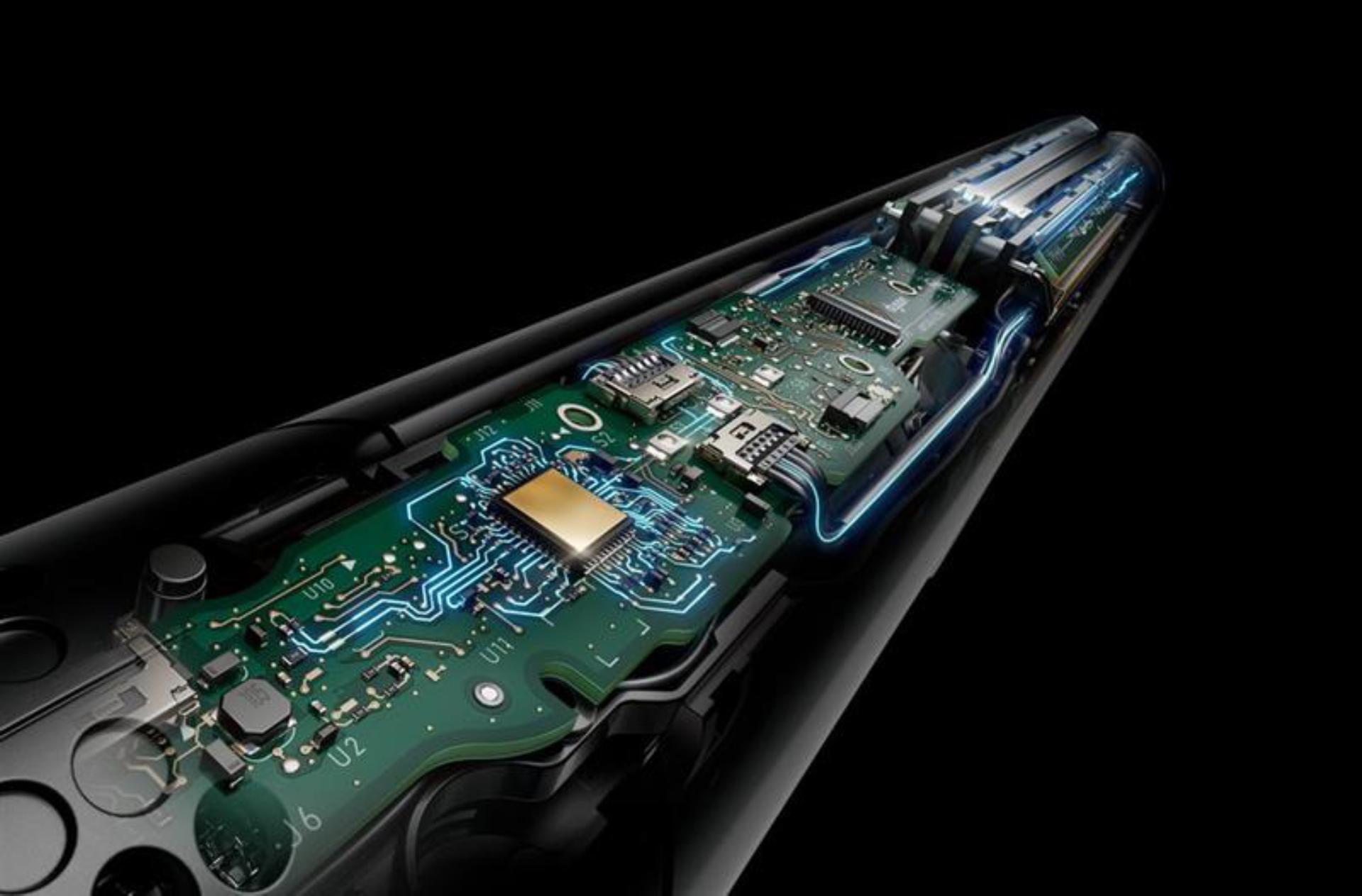 Aeroprostownica Dyson Airstrait zdjęcie techniczne z przybliżeniem technologii wewnątrz urządzenia