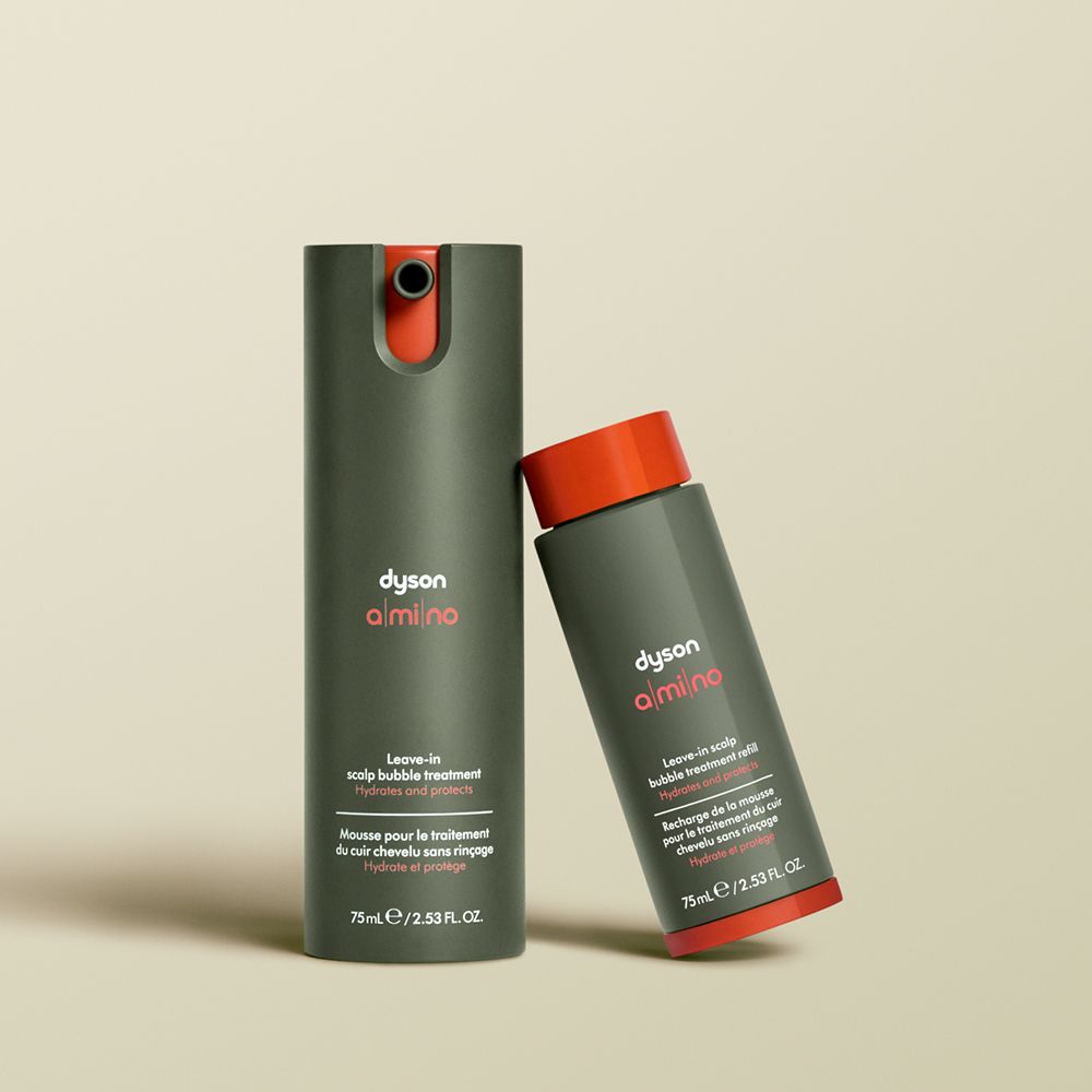 Dyson Amino leave-in scalp bubble treatment with refill.